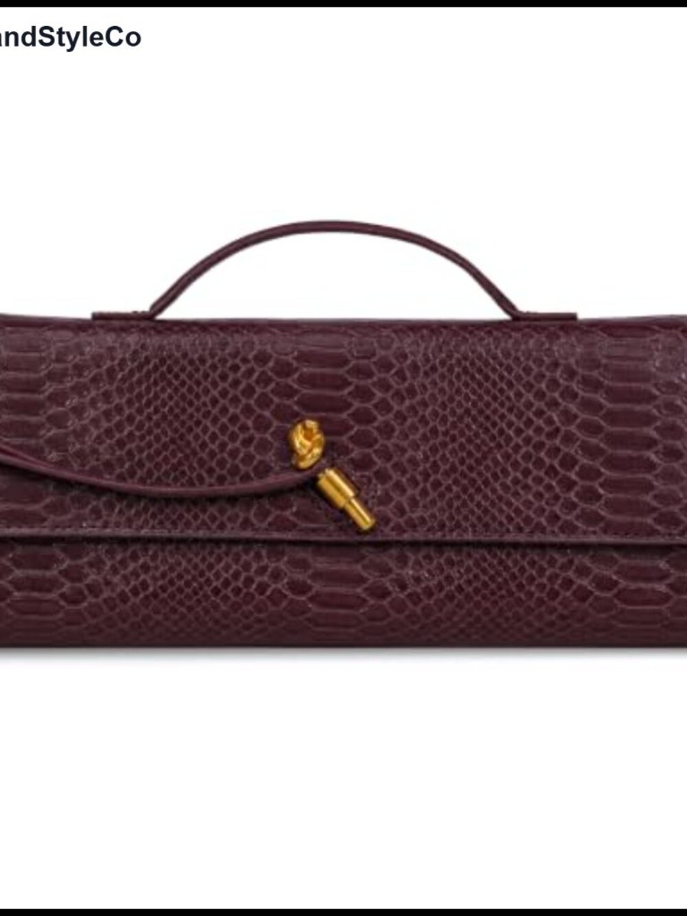 Croc-Embossed PU Leather Woven Clutch Crossbody Bag with Strap